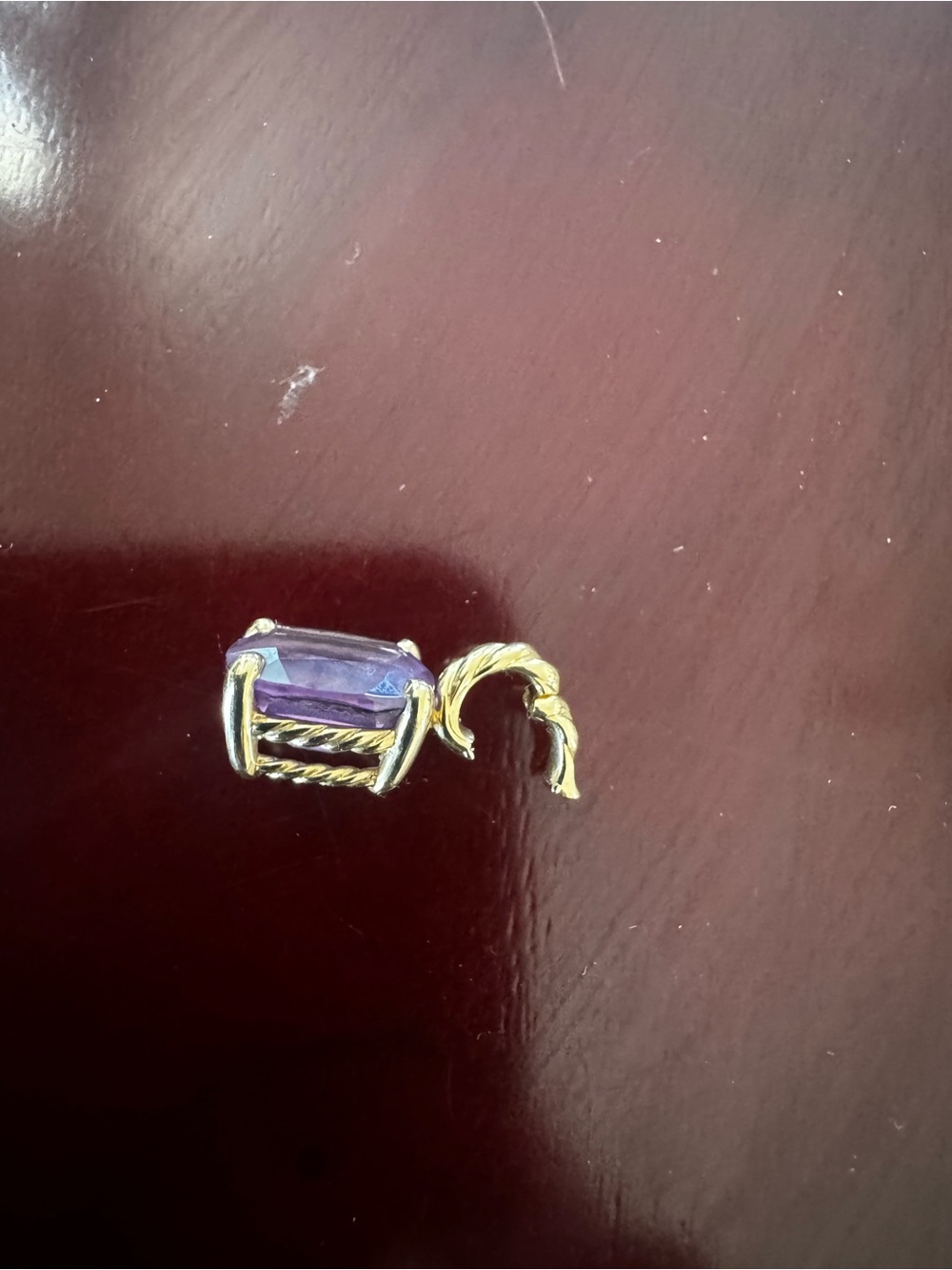 David Yurman 18K Yellow Gold Marbella
Amethyst Pendant | 12mm Faceted Purple
Ame - Picture 12 of 14